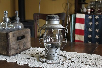 #ad #ad Antique Tall Pennsylvania Railroad Lantern Marked Globe Vintage P.R.R. Lantern $145.00