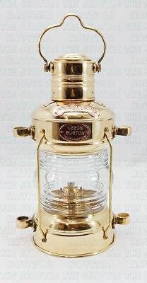 #ad Maritime Vintage Replica Brass Anchor Nautical Ship Lantern XMAS Gift Oil Lamp $86.04