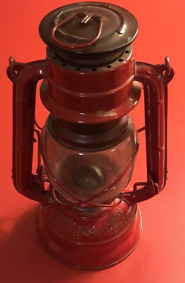 #ad #ad Vintage Red Winged Wheel No. 400 Kerosene Oil Lantern Lamp Made in Japan 9.5quot; $19.51