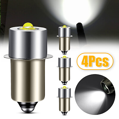 #ad 4 Pcs P13.5S Mini LED Flashlight Bulbs Upgrade Light D C Cell White Super Bright $11.48