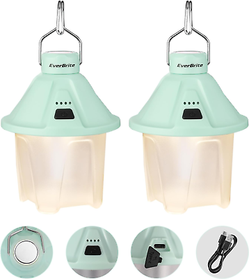 #ad 450LM Camping Lantern USB C Rechargeable Camping Lantern with Magnetic Topamp;Hang $30.99