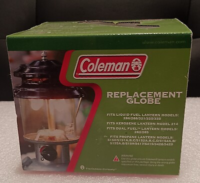 #ad NEW Coleman Replacement Lantern Globe 288C043 Made in China $17.00