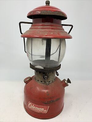 #ad #ad Nice Red Coleman 200A Lantern 8 68 Fair Used Condition Good Restoration Project $125.00
