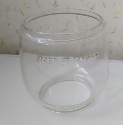 #ad #ad Vintage Clear Glass Lantern Globe Made in Canada $21.60
