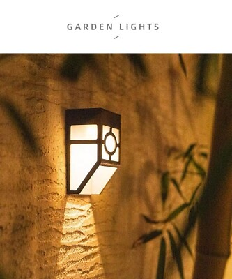 #ad Solar LED Lantern Wall Light Outdoor Yard Patio Garden Decor Lamp Waterproof $9.99