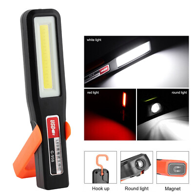 #ad COB LED Magnetic Work Light USB Rechargeable Inspection Lamp Hand Torch Cordless C $14.84