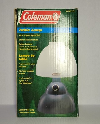 #ad Coleman Lantern Hanging Table Lamp Battery Power Camping Light $23.99