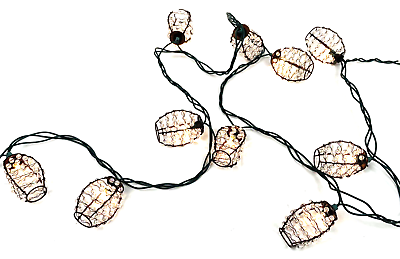 #ad String Lights Indoor Outdoor Lantern Wire Patio 10#x27; of 10 Bead Lantern Jetmax $18.00