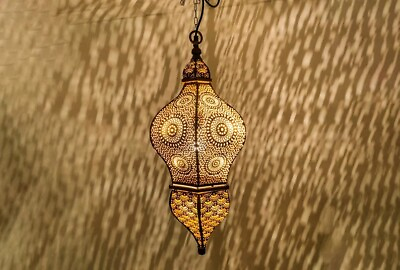 #ad Moroccan Lantern Lamp Shades Lighting Turkish Hanging Lamp Hole Seljuks Pattern $223.59
