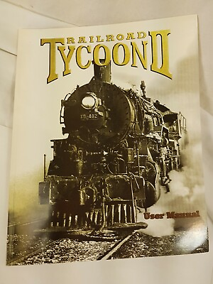 #ad Railroad Tycoon 2 PC Game CD ROM 1998 GAME amp; Manual Computer $15.99