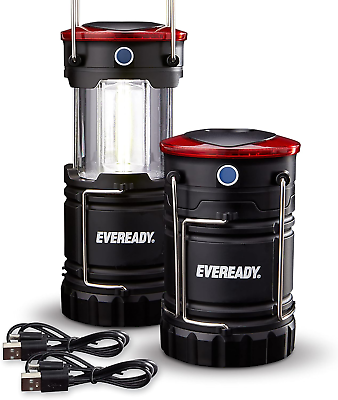 #ad #ad EVEREADY 360 LED Camping Lantern 2 Pack Collapsible LED Lanterns Rugged Kits $27.81