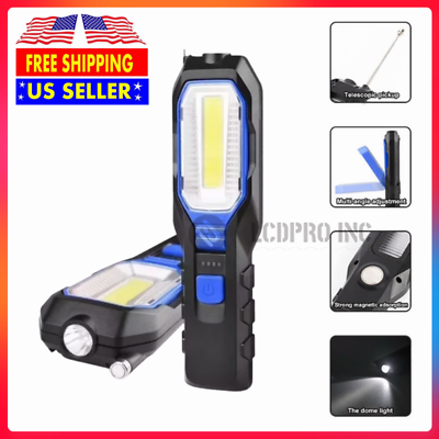 #ad #ad COB LED Magnetic Work Light Rechargeable Car Garage Inspection Lamp Hand Torch $14.66