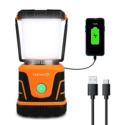 #ad LED Camping Lantern Rechargeable2200LM5000mAH Power BankLantern Flashlight... $37.13