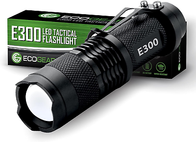 #ad Small Pocket LED Tactical Flashlights E300 3 Light Modes Adjustable Zoom $14.74
