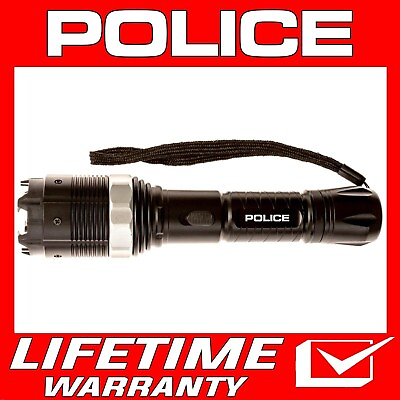 #ad POLICE Stun Gun 8810 700 BV Metal Rechargeable with LED Flashlight $17.99