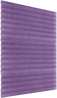 #ad Cordless Pleated Paper Shades Self Adhesive Room Darkening Blinds Light Filterin $38.79