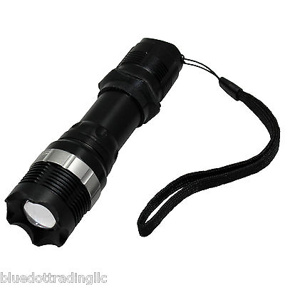 #ad CREE High Power 7W 400Lm LED Flashlight Torch Zoomable SA 9 Dimmer 7Watt Zoom $5.93