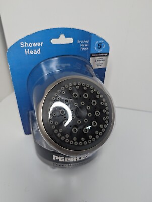 #ad Peerless 76574CSN Shower Head 5 Spray 1.8 Gpm Satin Nickel $19.95