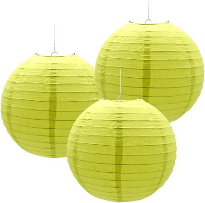 #ad 3Pcs Paper Lanterns Decorative round Chinese Paper Lanterns for Birthday Hall... $14.99