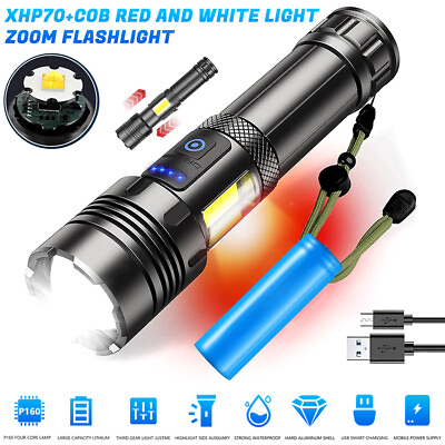 #ad Flashlights Rechargeable Brightest LED Flashlight for Emergencies with USB Cable $20.99