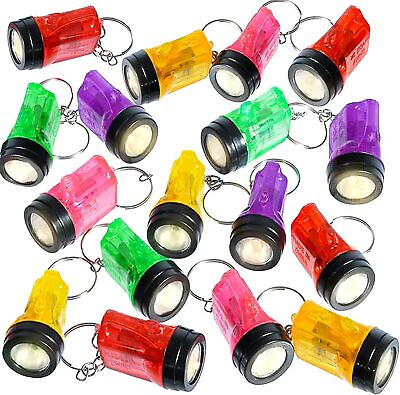 #ad Mini Flashlight Keychains Pk 24 LED Key Chains for Kids in Assorted Color 1.5quot; $33.60