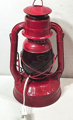 #ad VTG Dietz Little Wizard Red Lantern Light W Red Globe Made In USA $22.99