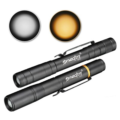 #ad Flashlight Two Modes Waterproof 3W Black Dual Light Source Hohe Qualität $9.35