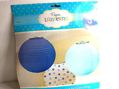#ad Spring Paper Lanterns 9.5 Inch 3 Pack Decor $7.91