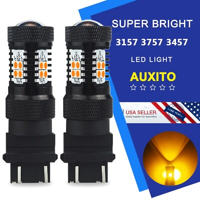 #ad 3157 4157 3457 Turn Signal Light Amber CK LED Bulb for Ford Crown Victoria Sedan $12.21