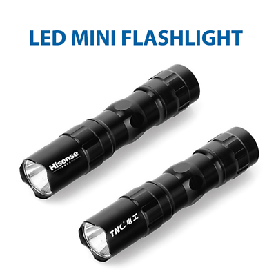 #ad Mini Led Flashlight Waterproof Lanterna Zoomable For Hunting Camp Outdoor T ff $3.58