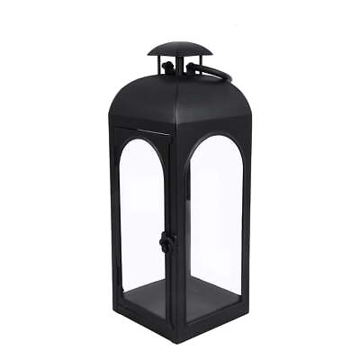 #ad Metal Candle Holder Lantern Black SmallNewFree Shipping $14.44