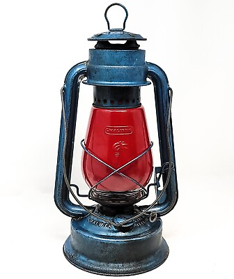 #ad Vintage FAR EAST MKII Chalwyn England Blue Kerosene Lantern $99.99