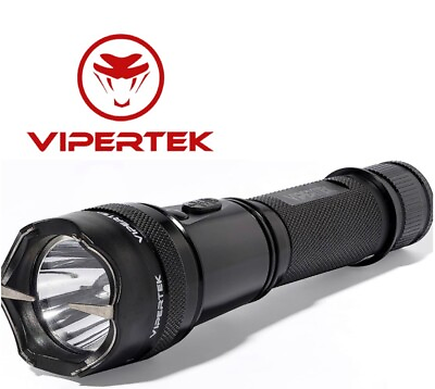 #ad Genuine VIPERTEK Metal Stun Gun Rechargeable 500 BV LED LIGHT $29.95