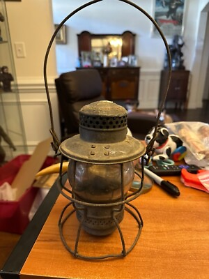 #ad Antique Armspear Manufacturing Co 1925 New York Railroad Lantern Stamped $107.99