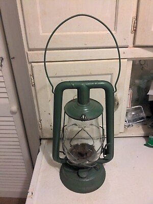#ad VINTAGE Embury No. 210 Supreme Oil Lantern Original Globe As Is $59.99