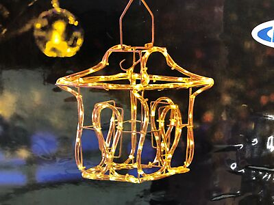 #ad Hanging Lantern LED Lights Indoor Outdoor Christmas Battery Operated $22.99