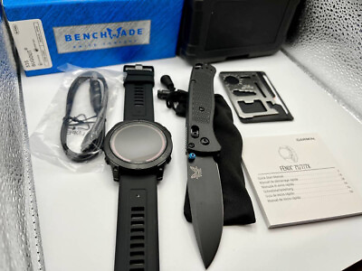 #ad Garmin Fenix 7X Sapphire Solar Smartwatch 51mm GPS Multisport Watch FREE KNIFE $699.69