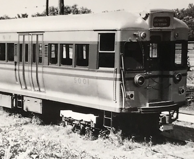 #ad Chicago Rapid Transit Railroad CRT #5001 AR Motor Steel Coach Car Train Photo $9.99