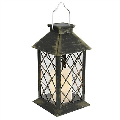 #ad #ad Solar Powered 11 In. Lantern LED Pillar Candle Hanging or Tabletop Lamp Outdoor $19.99