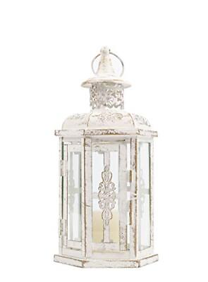 #ad Decorative Candle lantern 10inch High Vintage Hanging Lantern Metal Candlehol... $29.77