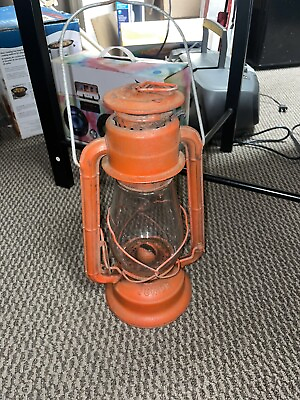 #ad Vintage Red Dietz Junior No 20 Kerosene Oil Lantern 13quot; Tall $9.99