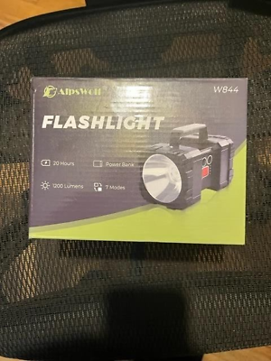 #ad Alpswolf Rechargeable Flashlight LED Spotlight Flashlight 10000 Capacity 1200LM $19.00
