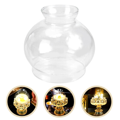 #ad Vintage Lantern Oil Lamp Globe Replacement Glass Kerosene Chimney Shade $13.15