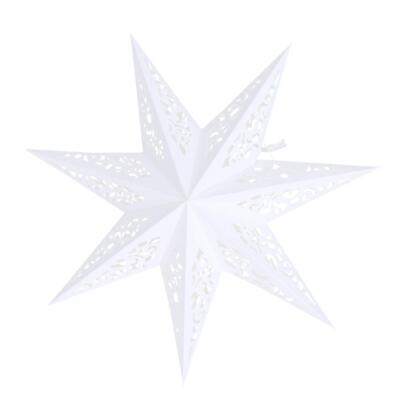 #ad 45cm Christmas Star Paper Lantern Decorative Paper Star Ceiling Lampshade Han... $15.62