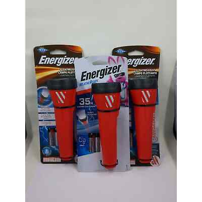 #ad Energizer Weatheready 100 lumens Red LED Flashlight With AA Batteries Lot Of 3 $8.00