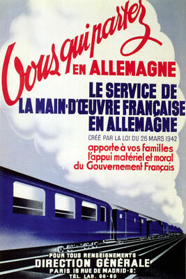 #ad #ad 402038 German Railroad Transportation French class WALL PRINT POSTER CA C $49.95