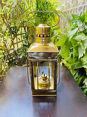 #ad Brass Oil Lantern Nautical Maritime Ship Oil Lamp Boat Light Lantern Home $120.00