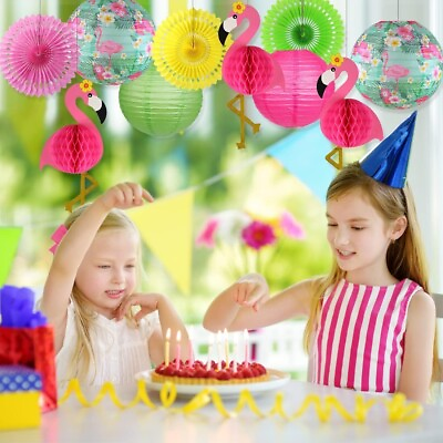 #ad Flamingo party decoration paper lantern paper fan pineapple Flamingo $49.99