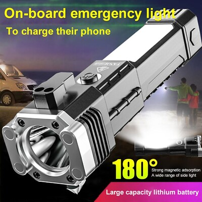 #ad #ad 1200000LM LED Flashlight High Lumens Tactical Flash Light USB Rechargeable Torch $10.42
