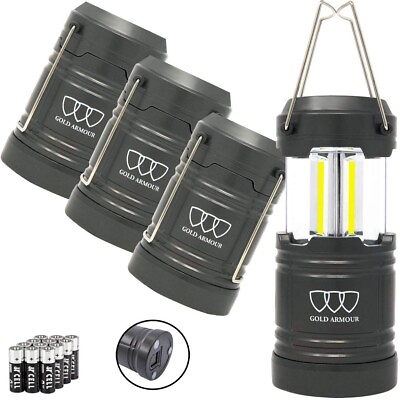 #ad #ad LED Camping Lantern COB LED Lanterns Ultra Bright Collapsible Lamps Set of 4 $25.99